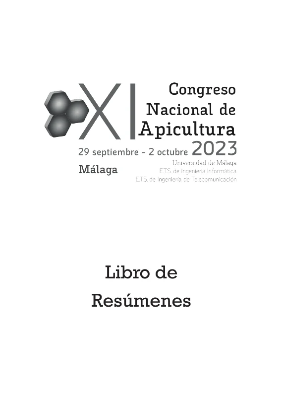 Portada del libro de resúmenes de Málaga 2023